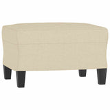 Vidaxl voetenbank 60x50x41 cm stof crèmekleurig