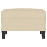 Vidaxl voetenbank 60x50x41 cm stof crèmekleurig