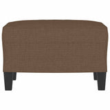 Vidaxl voetenbank 60x50x41 cm stof bruin