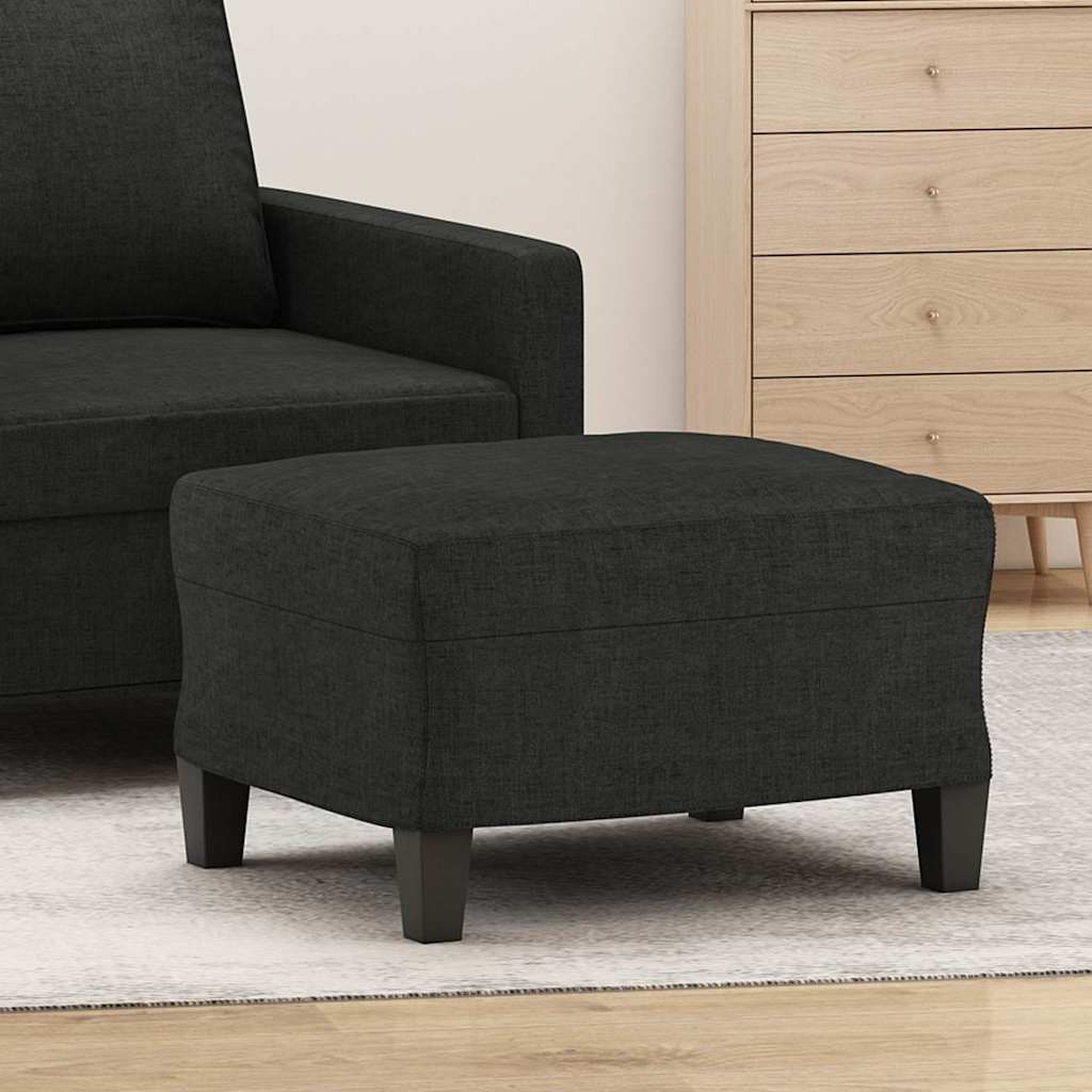 Vidaxl voetenbank 60x50x41 cm stof zwart