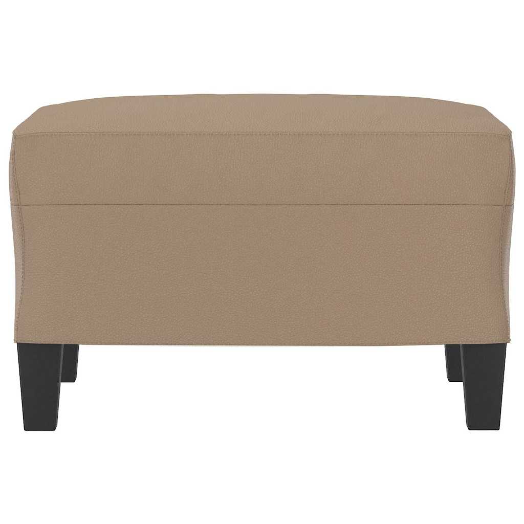 Vidaxl voetenbank 60x50x41 cm kunstleer cappuccino