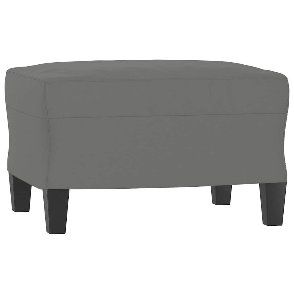 Vidaxl voetenbank 60x50x41 cm microvezelstof donkergrijs