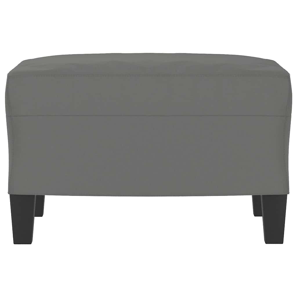 Vidaxl voetenbank 60x50x41 cm microvezelstof donkergrijs