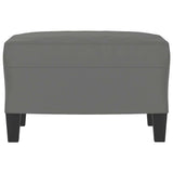 Vidaxl voetenbank 60x50x41 cm microvezelstof donkergrijs
