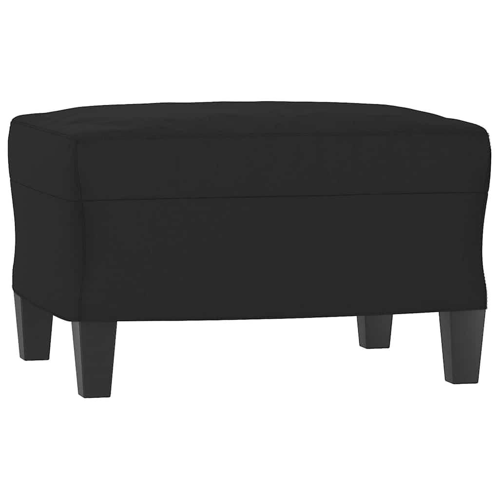 Vidaxl voetenbank 60x50x41 cm microvezelstof zwart