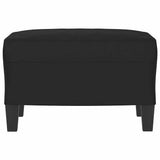 Vidaxl voetenbank 60x50x41 cm microvezelstof zwart