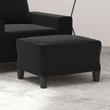 Vidaxl voetenbank 60x50x41 cm microvezelstof zwart
