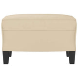 Vidaxl voetenbank 60x50x41 cm microvezelstof crèmekleurig