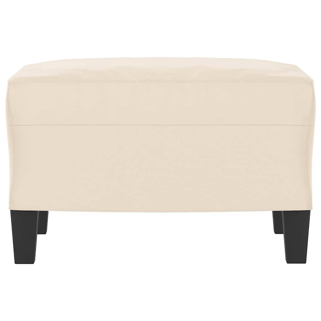 Vidaxl voetenbank 60x50x41 cm microvezelstof beige