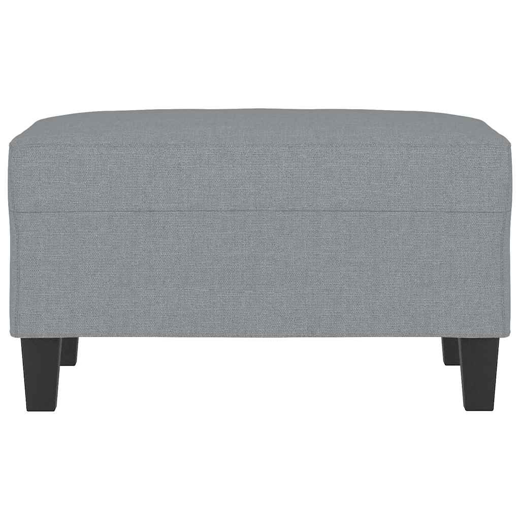 Vidaxl voetenbank 70x55x41 cm stof lichtgrijs