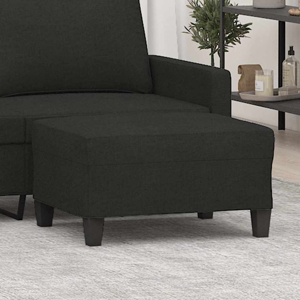 Vidaxl voetenbank 70x55x41 cm stof zwart
