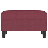 Vidaxl voetenbank 70x55x41 cm stof wijnrood