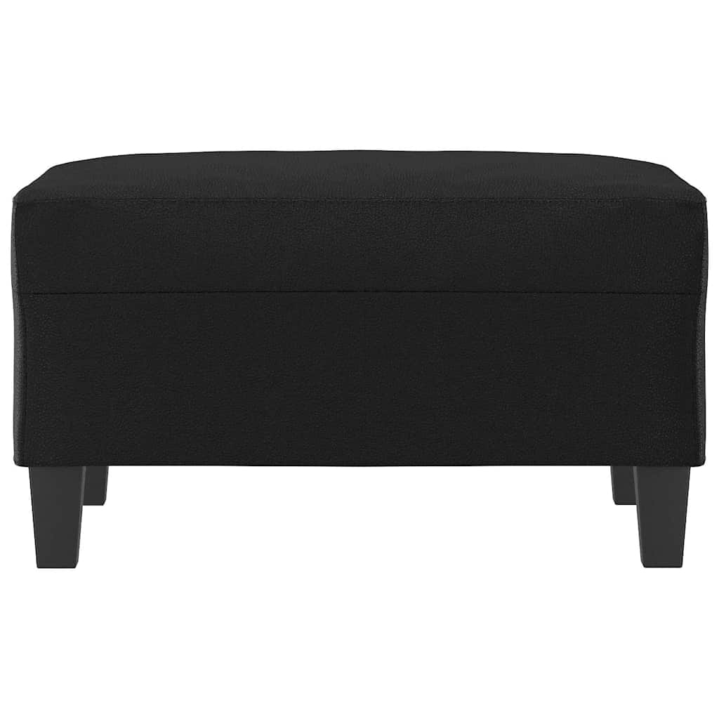 Vidaxl voetenbank 70x55x41 cm kunstleer zwart