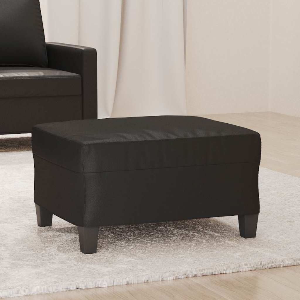 Vidaxl voetenbank 70x55x41 cm kunstleer zwart