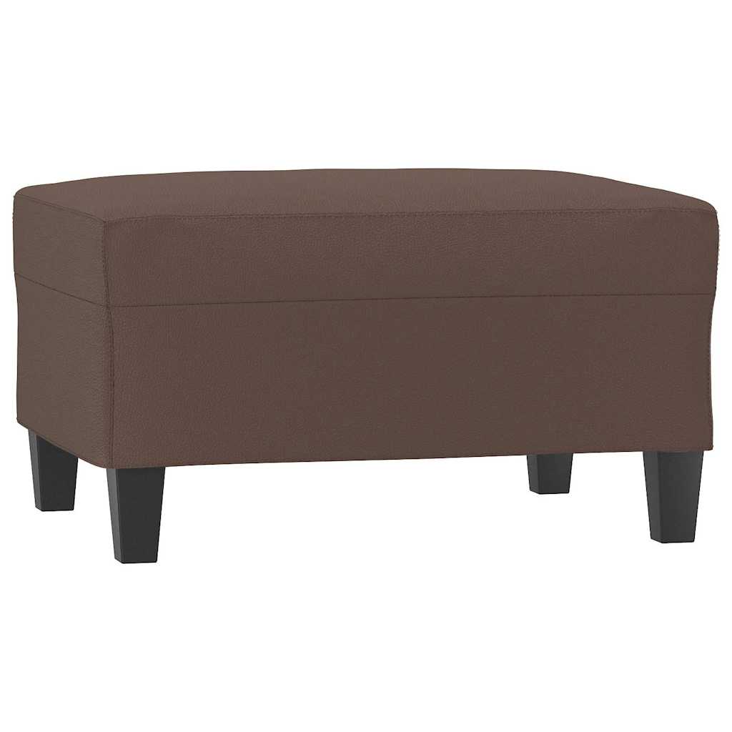 Vidaxl voetenbank 70x55x41 cm kunstleer bruin