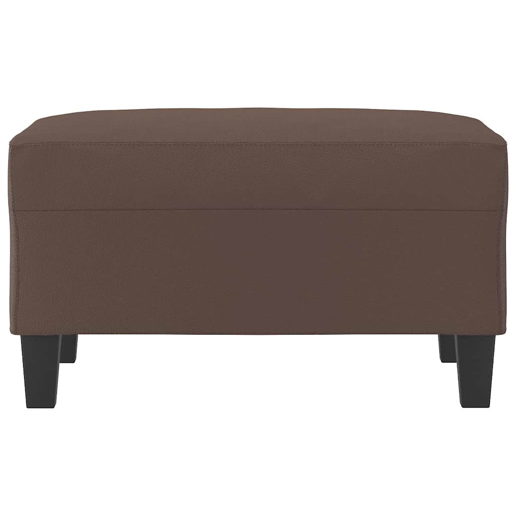 Vidaxl voetenbank 70x55x41 cm kunstleer bruin