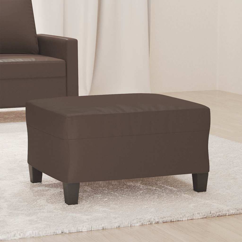 Vidaxl voetenbank 70x55x41 cm kunstleer bruin