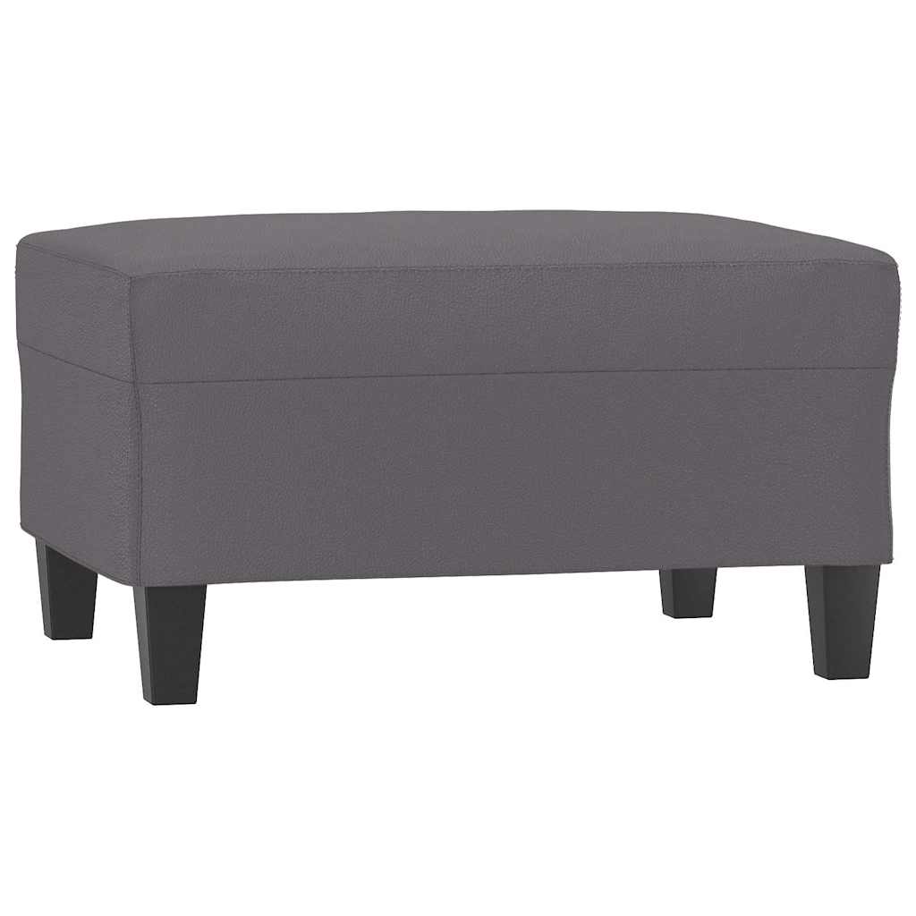 Vidaxl voetenbank 70x55x41 cm kunstleer grijs
