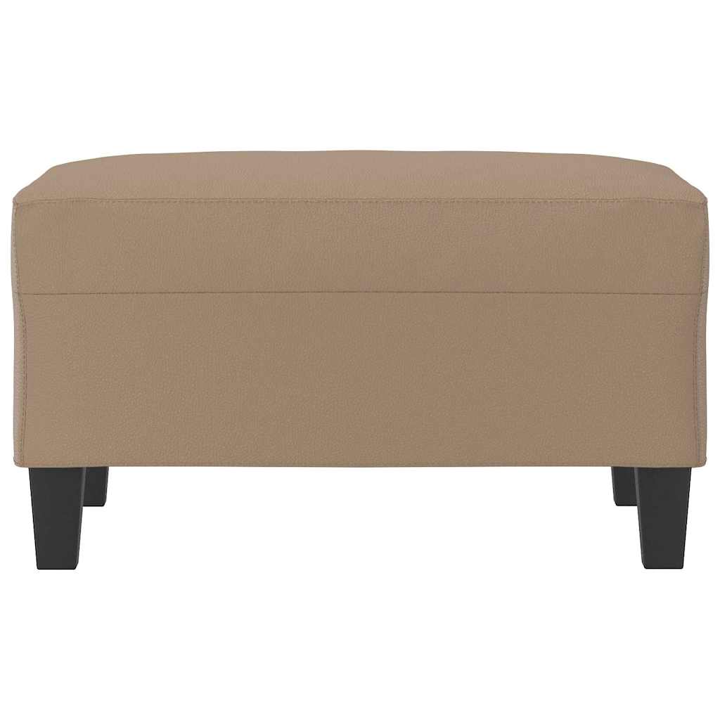 Vidaxl voetenbank 70x55x41 cm kunstleer cappuccino