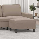 Vidaxl voetenbank 70x55x41 cm microvezelstof taupe