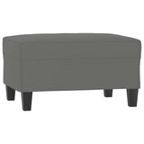 Vidaxl voetenbank 70x55x41 cm microvezelstof donkergrijs