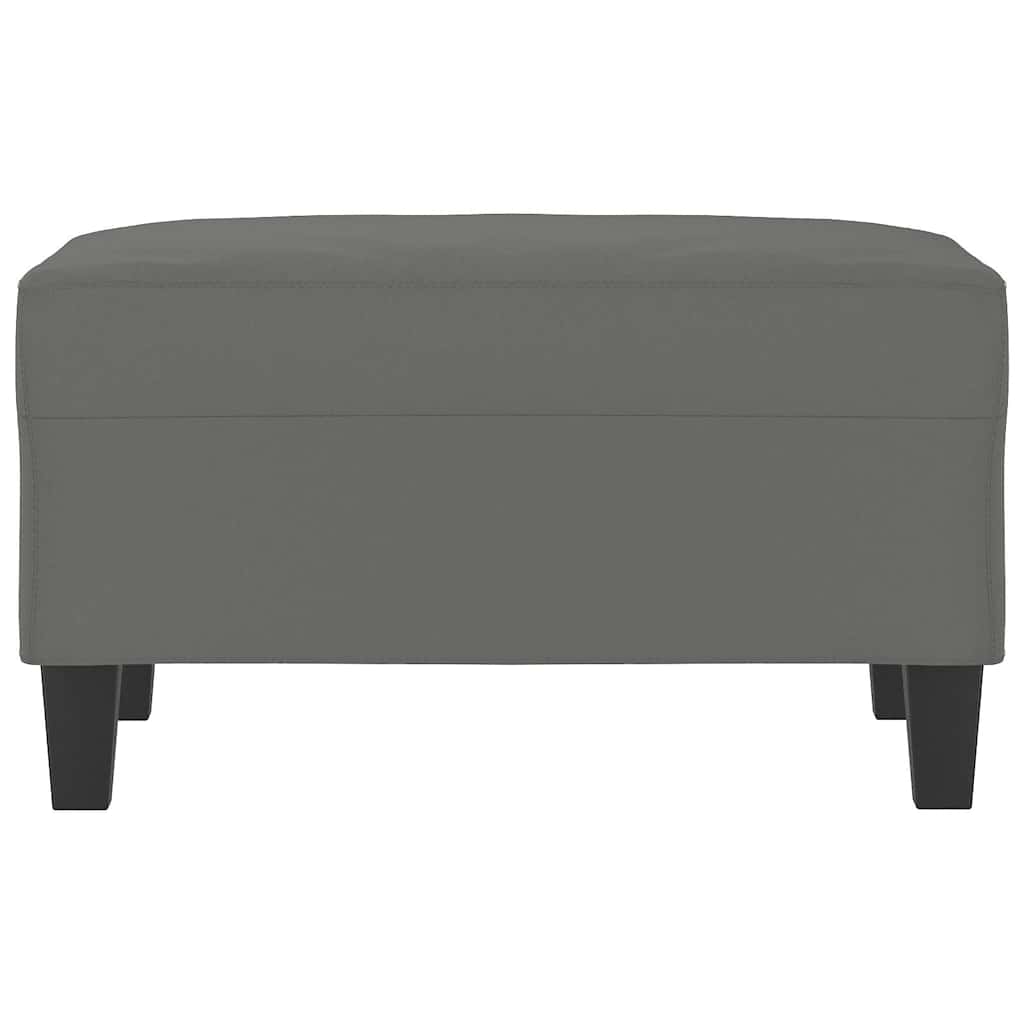 Vidaxl voetenbank 70x55x41 cm microvezelstof donkergrijs
