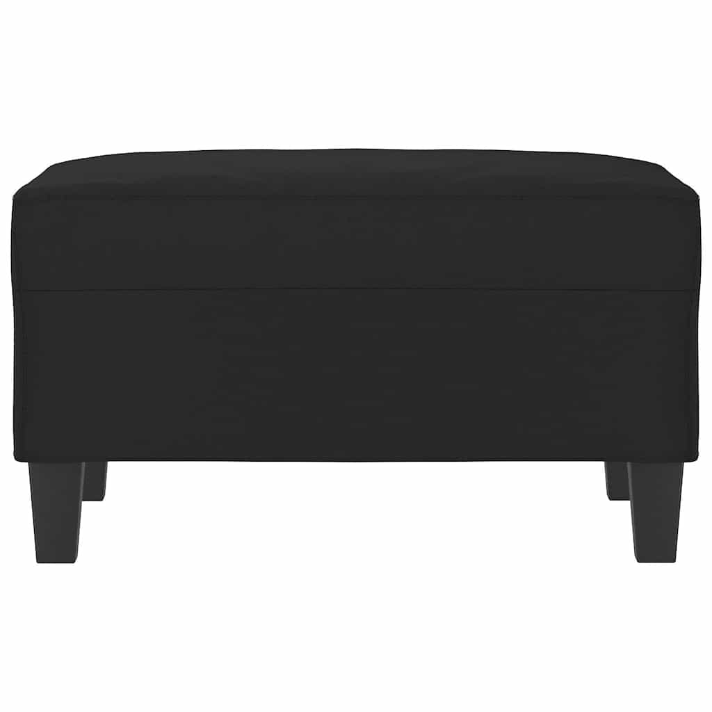 Vidaxl voetenbank 70x55x41 cm microvezelstof zwart