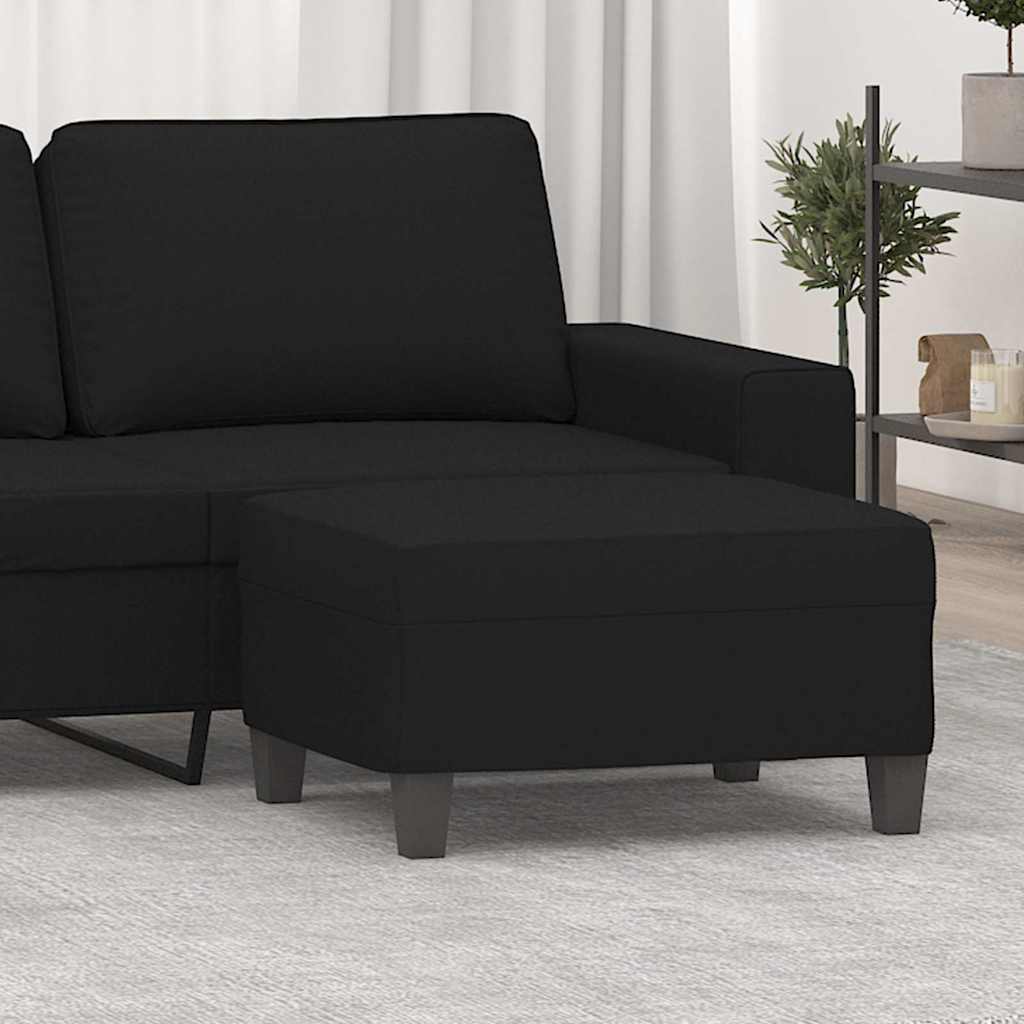 Vidaxl voetenbank 70x55x41 cm microvezelstof zwart
