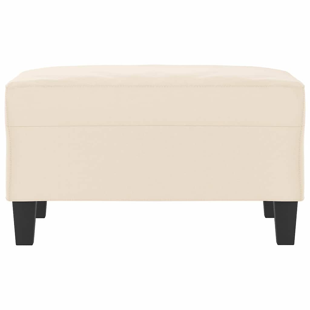 Vidaxl voetenbank 70x55x41 cm microvezelstof beige