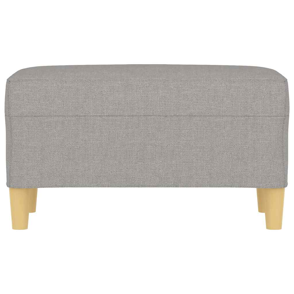 Vidaxl bankje 70x35x41 cm stof lichtgrijs
