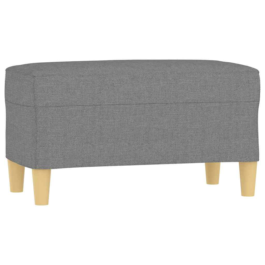 Vidaxl bankje 70x35x41 cm stof donkergrijs
