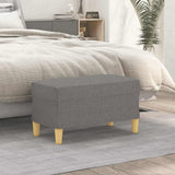 Vidaxl bankje 70x35x41 cm stof donkergrijs