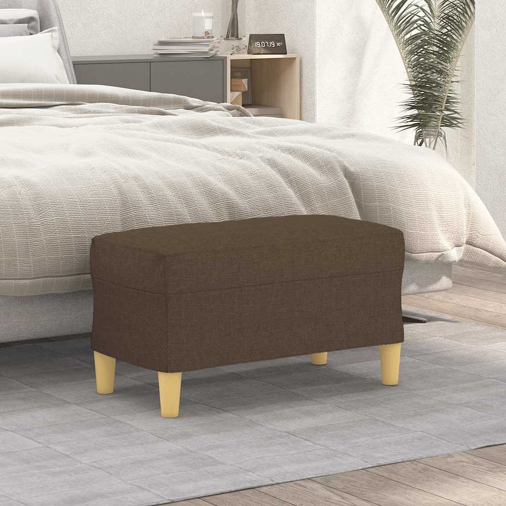 Vidaxl bankje 70x35x41 cm stof bruin