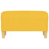 Vidaxl bankje 70x35x41 cm stof lichtgeel
