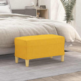Vidaxl bankje 70x35x41 cm stof lichtgeel