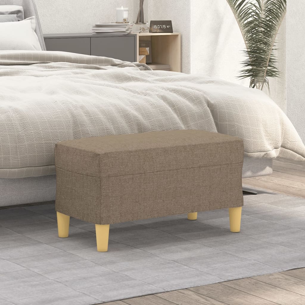 Vidaxl bankje 70x35x41 cm stof taupe