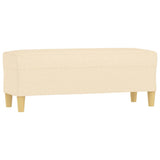Vidaxl bankje 100x35x41 cm stof crèmekleurig
