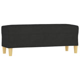 Vidaxl bankje 100x35x41 cm stof zwart