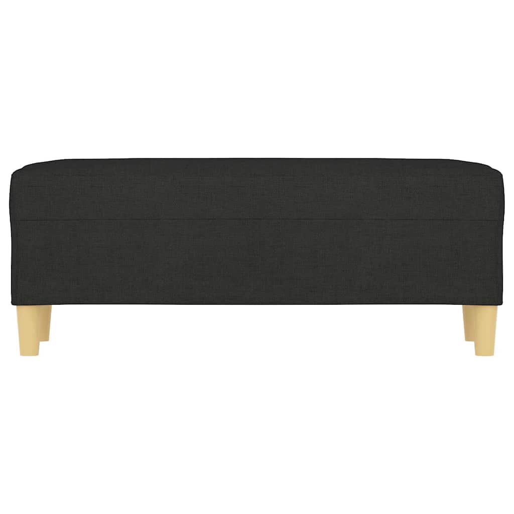 Vidaxl bankje 100x35x41 cm stof zwart
