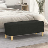 Vidaxl bankje 100x35x41 cm stof zwart