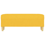 Vidaxl bankje 100x35x41 cm stof lichtgeel