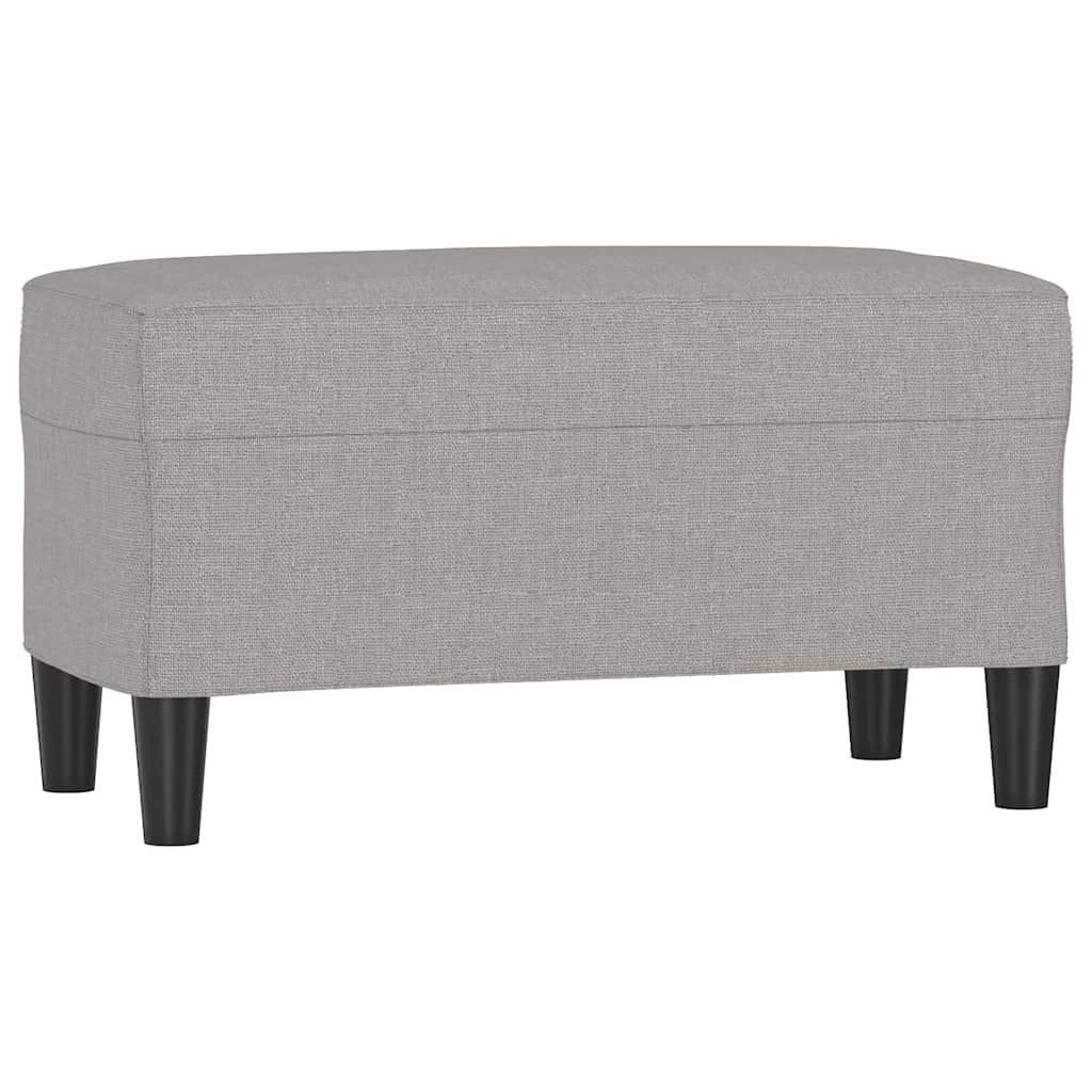 Vidaxl bankje 70x35x41 cm stof lichtgrijs