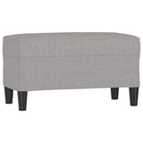 Vidaxl bankje 70x35x41 cm stof lichtgrijs