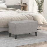 Vidaxl bankje 70x35x41 cm stof lichtgrijs