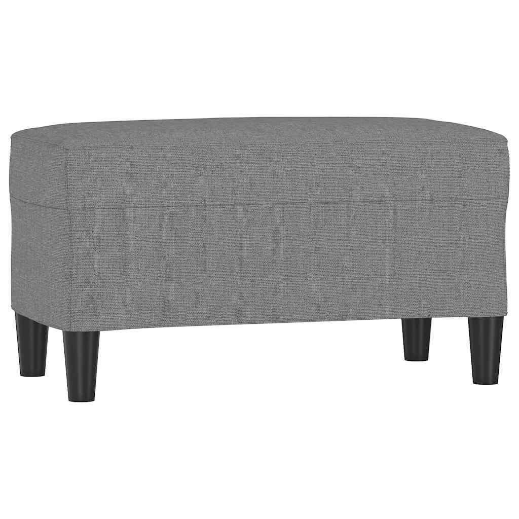 Vidaxl bankje 70x35x41 cm stof donkergrijs