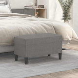 Vidaxl bankje 70x35x41 cm stof donkergrijs