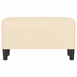 Vidaxl bankje 70x35x41 cm stof crèmekleurig