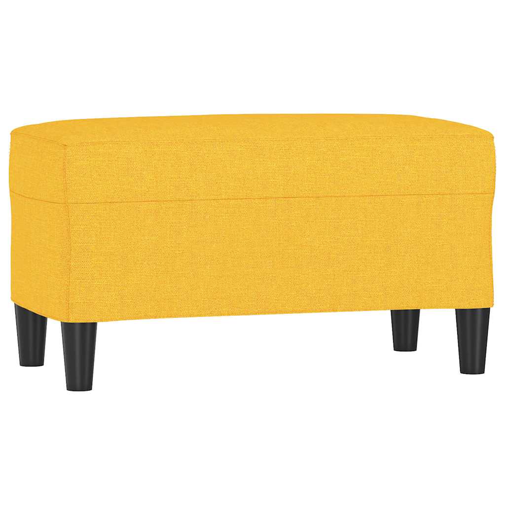 Vidaxl bankje 70x35x41 cm stof lichtgeel