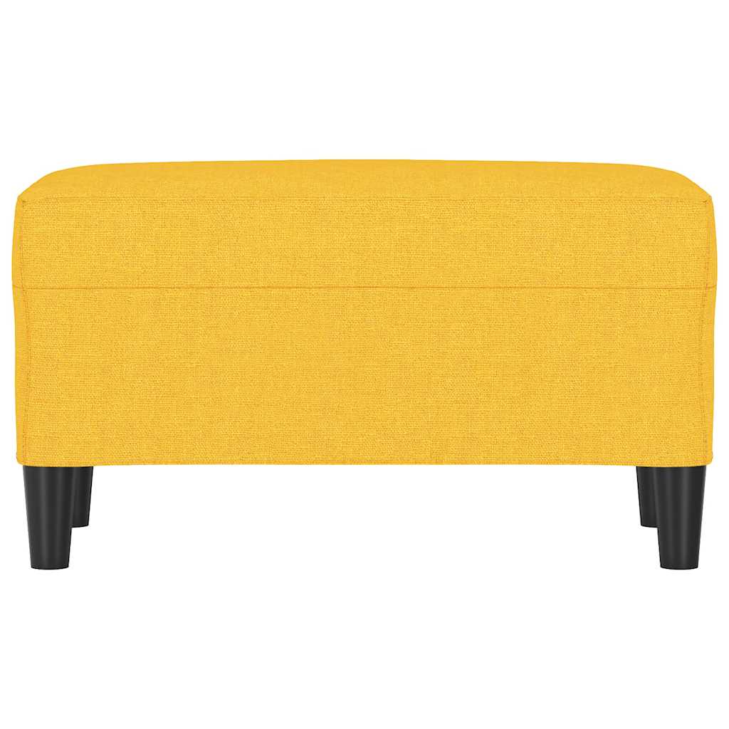 Vidaxl bankje 70x35x41 cm stof lichtgeel