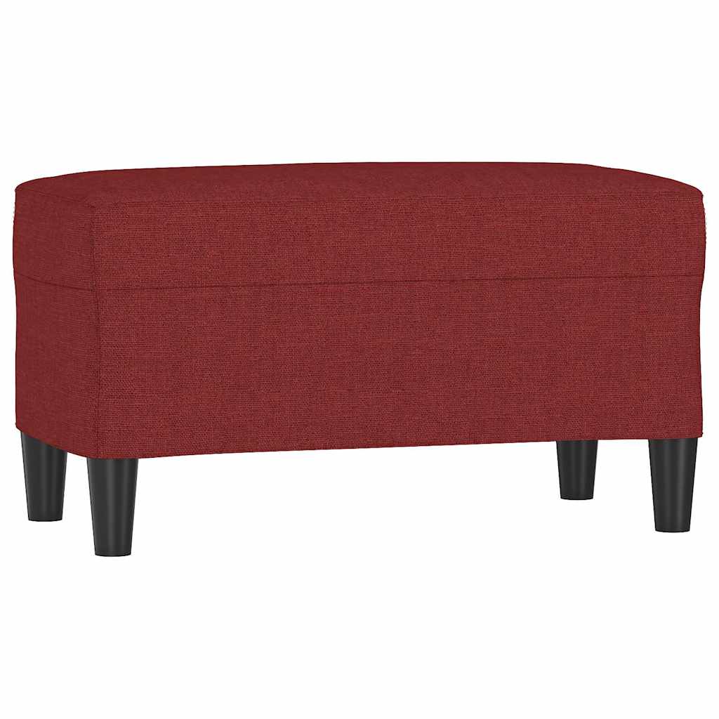 Vidaxl bankje 70x35x41 cm stof wijnrood